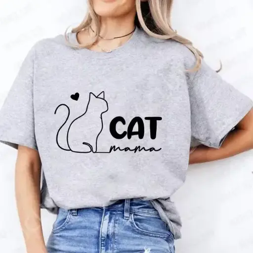 Camiseta casual color gris cuello redondo